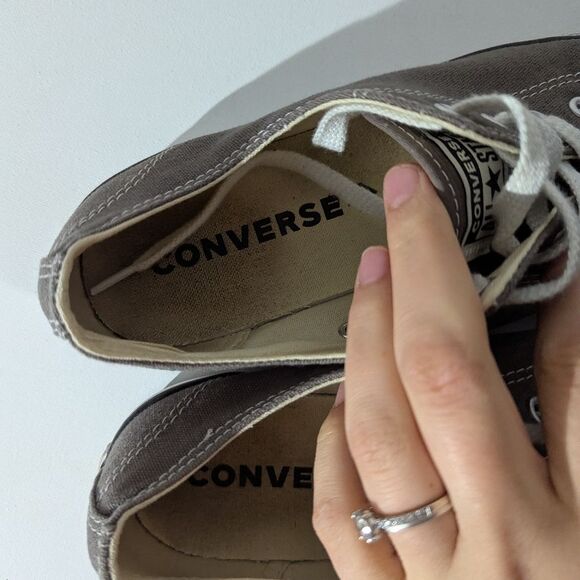 Converse Chuck Taylor All Star Gray Low Top Shoes Sneakers Women's Size 7 - Picture 6 of 8